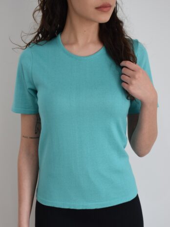 Μπλούζα βαμβακερή μονόχρωμη