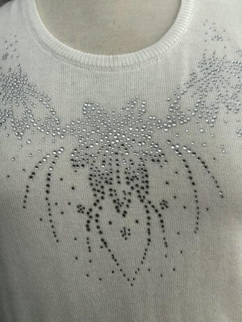 Μπλούζα βαμβακερή με στρας_2