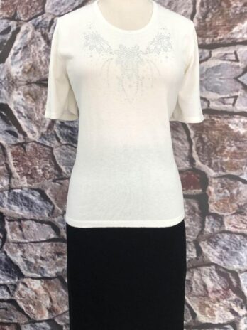 Μπλούζα βαμβακερή με στρας_2